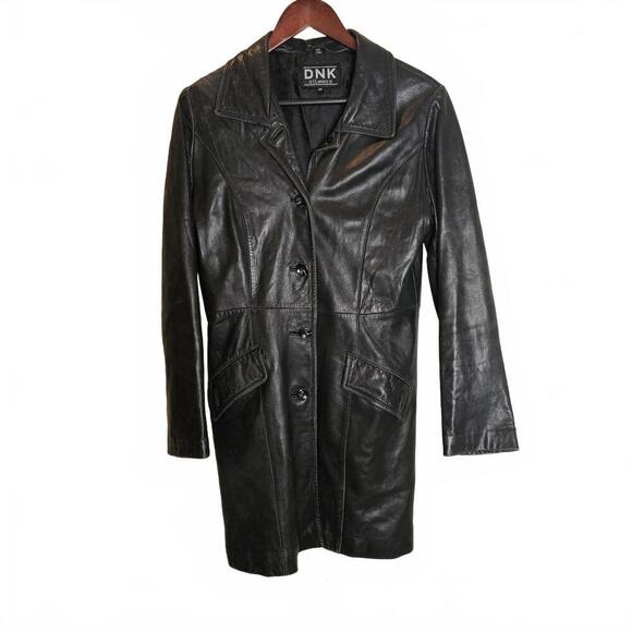 Jackets & Blazers - Stylish Black Leather Coat by DNK